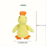 Chew-Resistant Plush Duck Dog Toy for Interactive Chewing & Squeaking – gallery image 7