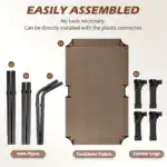 Cooling Elevated Dog Bed for Pet Resting with Breathable Mesh Surface and Metal Frame – gallery image 9