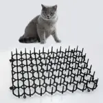 12pcs Cat Deterrent Mats for Surface Deterrence with Spiked Texture and Polypropylene Construction – gallery image 2