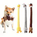 Long Neck Animal Plush Squeaky Toy for Dog Chewing & Interactive Play – gallery image 7