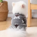 Bear Print Knitted Cardigan for Pets for Warmth in Cooler Weather – gallery image 2