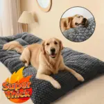Plush Pet Bed Mattress for Resting & Lounging with Raised Edges and Rectangular Design – gallery image 10