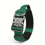 Tactical Dog Collar for Training & Outdoor Walks, Adjustable Nylon Webbing with Zinc Alloy Connector – gallery image 3