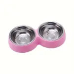 Stainless Steel Double Pet Bowl for Feeding with Removable Inserts – gallery image 5