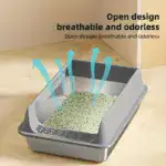 Semi-Closed Stainless Steel Cat Litter Box for Containing Litter Scatter with Matching Scoop – gallery image 12