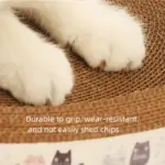 Oval Cat Scratching Bed for Scratching & Resting with Sturdy Cardboard Surface – gallery image 6