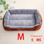 Pet Sleeping Nest Sofa Bed for Cats and Dogs for Resting & Lounging, Thick Rectangular Mattress – gallery image 6