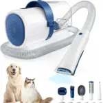 5-Piece Pet Grooming Vacuum Kit for Trimming & Hair Collection with Guide Combs – main image