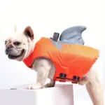 Reflective Shark Shape Pet Life Jacket for Water Safety & Visibility, Adjustable Fit – gallery image 5
