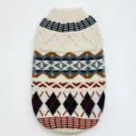 Thick Pet Vest for Warmth in Cooler Weather with Diamond Pattern – gallery image 10