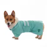 Quick-Dry Dog Bathrobe for Drying After Bathing & Grooming with Embroidered Detail – gallery image 10