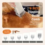 5-Piece Pet Grooming Vacuum Kit for Trimming & Hair Collection with Guide Combs – gallery image 5