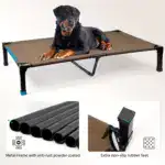Cooling Elevated Dog Bed for Pet Resting with Breathable Mesh Surface and Metal Frame – gallery image 7