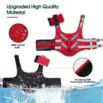 Dog Life Vest for Water Activities and Visibility with Reflective Stripes and Top Handle – gallery image 5
