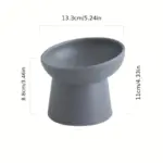 Elevated Inclined Ceramic Cat Bowl for Feeding and Drinking – gallery image 10