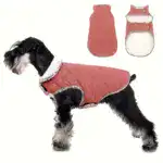 Dog Padded Jacket for Cold-Weather Wear with Fleece Lining & Water-Resistant Outer – gallery image 6