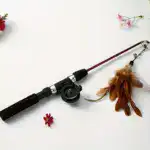 Cat Teaser Wand Toy for Interactive Play with Telescoping Rod and Feather Attachment – gallery image 3