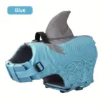 Reflective Shark Shape Pet Life Jacket for Water Safety & Visibility, Adjustable Fit – gallery image 11