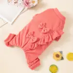 Dog Warm Jumpsuit for Daily Wear and Outdoor Use, Velvet Bow Detail – gallery image 3