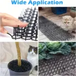 12pcs Cat Deterrent Mats for Surface Deterrence with Spiked Texture and Polypropylene Construction – gallery image 6