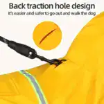 Reflective Hooded Dog Raincoat for Wet-Weather Walks & Outdoor Use – gallery image 8