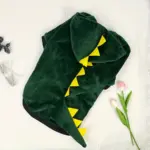 Winter Fleece Dog Hat for Warmth & Head Coverage, Dinosaur Style – gallery image 6