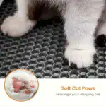 Honeycomb Double-Layer Cat Litter Mat for Litter Tracking Control and Easy Cleanup – gallery image 6