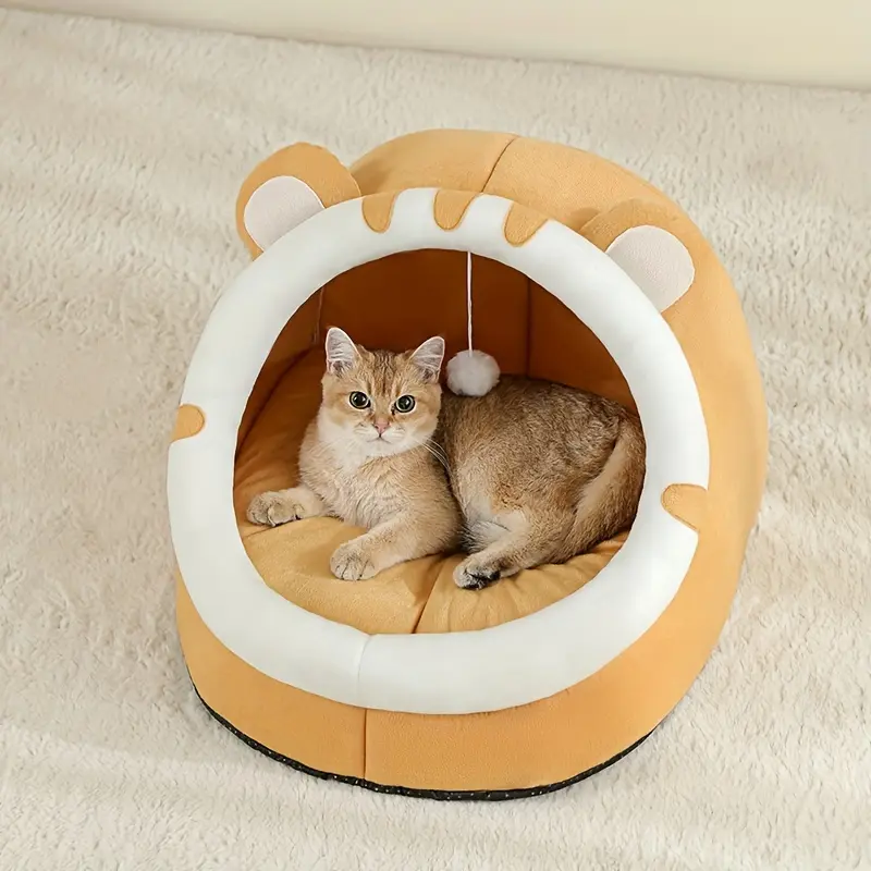 95ee6575-99c2-4e79-9f01-9c47d97f347e Cat Bed for Cat Resting & Sleeping with Soft Mat and Breathable Basket Design – main image