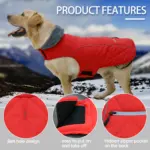 Winter Dog Coat for Cold Weather with Reflective Trim and Adjustable Fit – gallery image 10