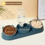 3-in-1 Pet Feeder and Automatic Water Dispenser for Cat and Dog Feeding with Non-Slip Tilted Bowl – gallery image 15