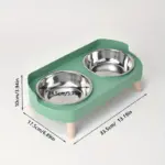 2-In-1 Cat Feeder and Water Dispenser for Pet Feeding with Dual Bowl Design – gallery image 4