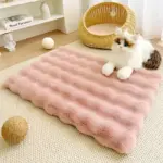 Artificial Short Plush Pet Mat for Resting & Sleeping, Washable Soft Surface – gallery image 9