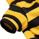 Bee Costume Hoodie for Small Dogs for Warm Wear in Cool Weather with Pullover Design – main image