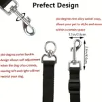 Adjustable No-Pull Dog Leash for Walking & Vehicle Restraint with Multi-Connection Design – gallery image 4