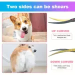 Dog Grooming Scissors for Hair Trimming & Styling with Cutting, Curved and Thinning Shears – gallery image 9