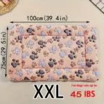 Thickened Double-Layer Pet Mattress for Resting & Lounging with Dog Paw Pattern – gallery image 7