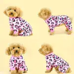 Plush Leopard Dog Pajamas for Warmth and Lounging – gallery image 10