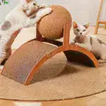 2-in-1 Cat Scratching Post for Scratching & Play with Sisal Surface and Hanging Ball – main image