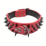 Rivet Dog Collar for Pet Walking & Control with Wolf Tooth Spike Design – gallery image 5