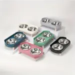 2-In-1 Cat Feeder and Water Dispenser for Pet Feeding with Dual Bowl Design – gallery image 8