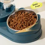 Stainless Steel Pet Bowl for Feeding with Slanted Design – gallery image 5