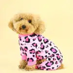 Plush Leopard Dog Pajamas for Warmth and Lounging – gallery image 9