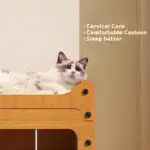 Cat House Condo for Indoor & Outdoor Resting with Ventilated Doors and Scratching Boards – gallery image 8