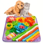 Pet Sniffing Pad for Slow Feeding & Puzzle Play with Two-Tone Color Design – gallery image 3