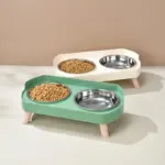 2-In-1 Cat Feeder and Water Dispenser for Pet Feeding with Dual Bowl Design – gallery image 7