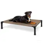 Cooling Elevated Dog Bed for Pet Resting with Breathable Mesh Surface and Metal Frame – main image