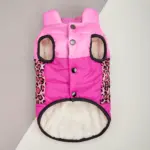 Three-Color Patchwork Padded Pet Coat for Cold-Weather Wear – gallery image 14