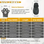 4pcs Waterproof Dog Boots for Outdoor Walking & Paw Protection, Adjustable Anti-Slip Sole – gallery image 5