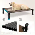 Cooling Elevated Dog Bed for Pet Resting with Breathable Mesh Surface and Metal Frame – gallery image 12