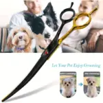 Dog Grooming Scissors for Hair Trimming & Styling with Cutting, Curved and Thinning Shears – gallery image 8